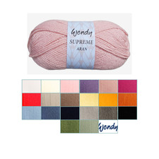 Wendy Supreme Aran wool/Yarn for Knitting and Crochet 100g