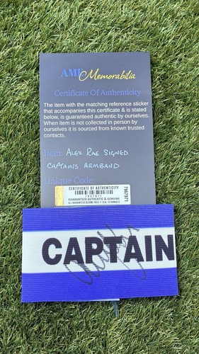 Alex rae signed - signed, captain’s