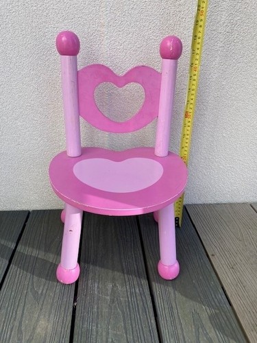 Wooden pink heart shaped - wooden,