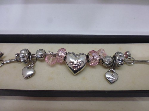 Lipsy charm bracelet - charm, hearts