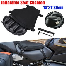 Black Motorcycle Bike 3D Comfort Seat Cushion Tourtecs Air Motorbike Pillow Pad