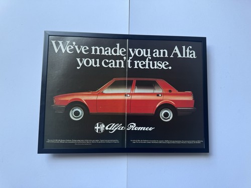 Framed 1980 alfa - alfa, romeo