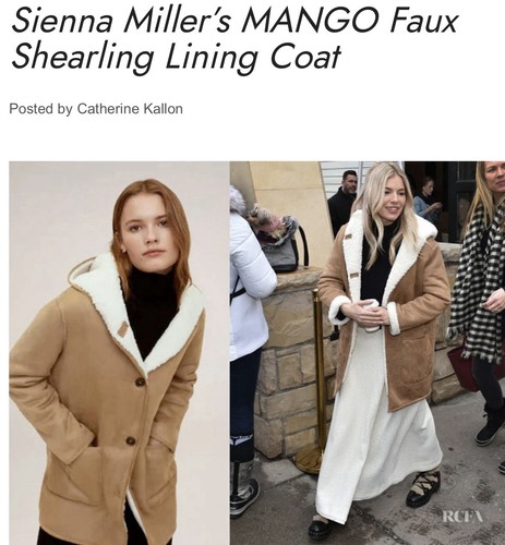 Mango faux shearling - faux-shearling, lining