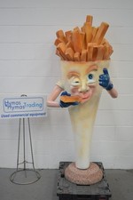 French Fries Fish and Chips Pavement sign Heavy Fibreglass 2m High  FREE P+P