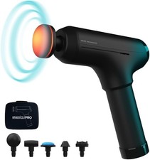 HoMedics Pro Power Massage Gun Heated Deep Tissue Physio Massager Cordless Black