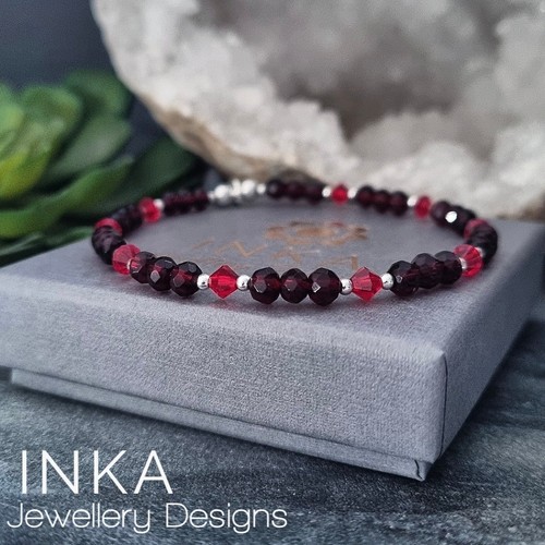 925 sterling silver bead red - sterling,
