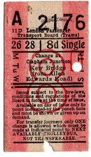 Tram ticket: London Passenger