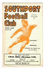 Southport - 1974-75 - Home Football Programmes