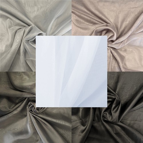 Plain voile fabric sheer - plain,
