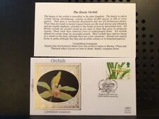 GB Benham FDC 1993- Orchids. Cymbidium iowianum