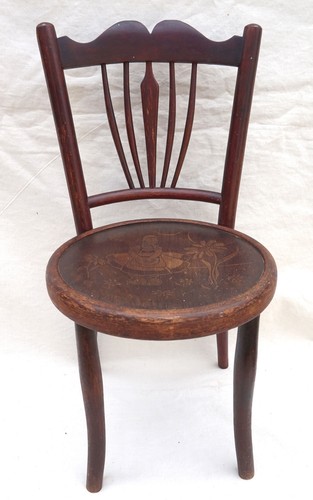 Art nouveau child chair - art,