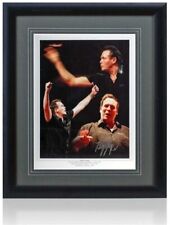 Bobby George Darts Legend Hand Signed 16x12'' Montage AFTAL COA 