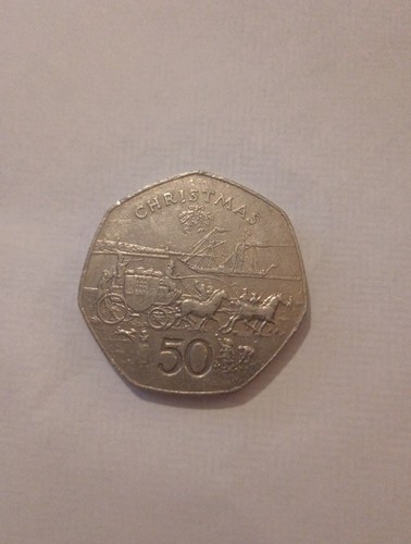 Rare 50p coin - 50p, christmas