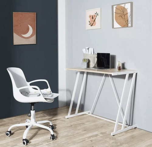 Computer desk white metal - desk,