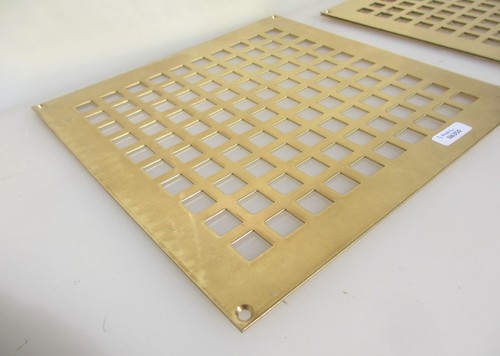 Brass ventilation grille - brass,