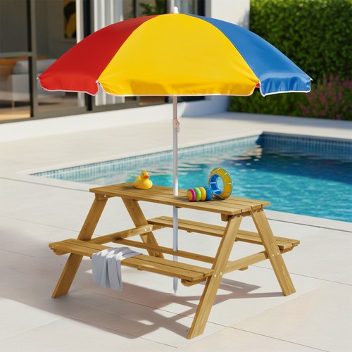 Kids picnic table set with - table,