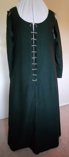 Medieval green wool womens - medieval,