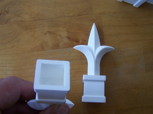Lot white plastic 3 4 - of,