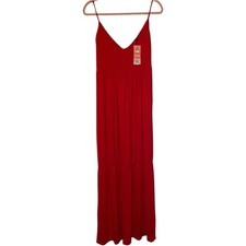 Boohoo Red Jersey Sleeveless