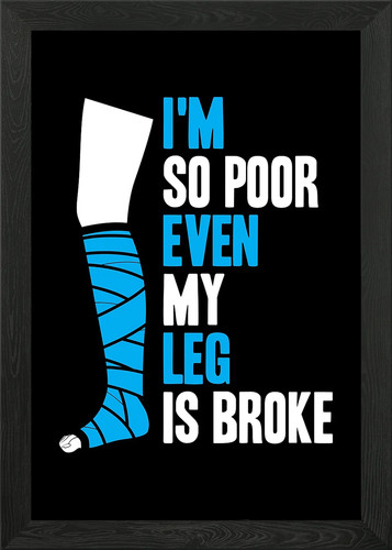 Broken leg framed wall - leg, art