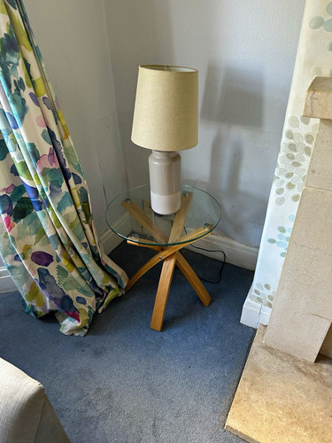 Table lamp beige - table,