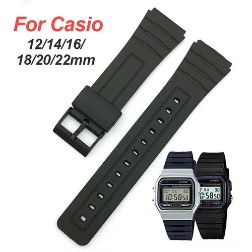 18mm black replacement - replacement, strap