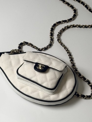 Chanel tennis racket bag - racket, white