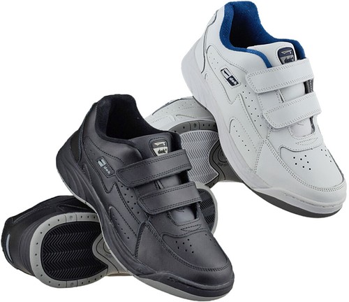 Mens leather wide fit casual - mens,