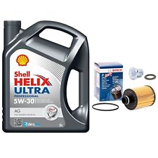 FOR VAUXHALL INSIGNIA 2.0 CDTI MK1 BOSCH SERVICE KIT 5L SHELL AG OIL FILTER PLUG