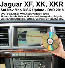 Jaguar XF, XK, XKR, Sat Nav Map Disc Update Navigation DVD East Europe 2018 -'D'