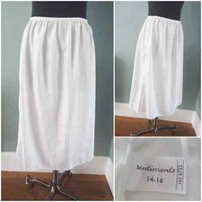 Vintage Girls Half Slip 1990s Asda Petticoat Pale Pink Polyester Lace Age 11-12