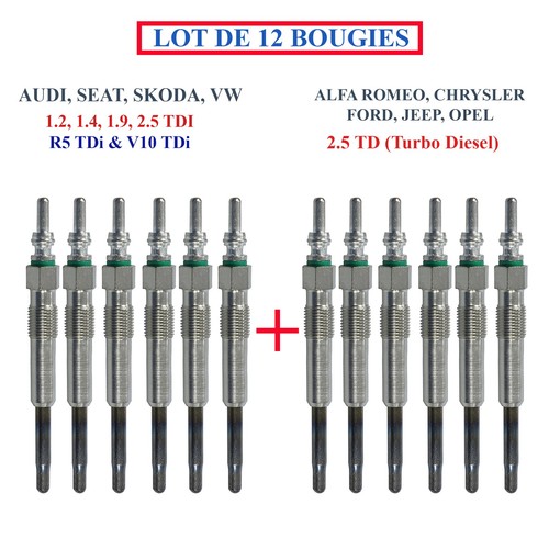 Newparts glow plugs for - 12,