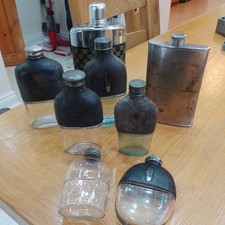 JOB LOT OF ANTIQUE HIP FLASKS GOING CHEAP!!
