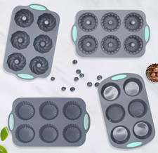 Wreath Ice Mold for Holiday Cocktails,Flexible Silicone Mold for Ice Cubes,Donut