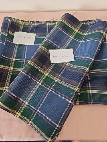 Wool tartan fabric heavy - wool,