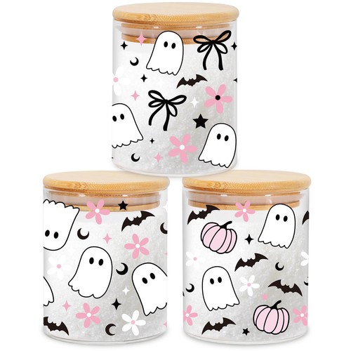 3pcs halloween groovy glass - 3pcs,