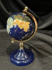 Lapis Globe With Gold Tone