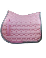 NEW HKM Baby Pink All Purpose diamante saddle pad Full Size, crystal trim
