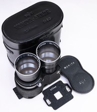 MAMIYA TLR 250mm 6.3 Super + Case and Sports Finder Mask - for C330 etc -