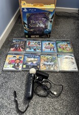 Sony PS3 Move Controller, Camera, Book Of Spells And 8 Move Game Bundle