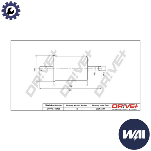 Fuel filter dp1110 - dp1110.13.0138, for
