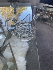 Small Jacobean Heavy Glass Jug Davidson Glass Company 1930s Vintage Art Deco