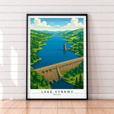 Lake Vyrnwy Wales Unframed