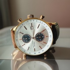 Accurist 7227 CAL.VD51 Chronograph 43mm Tachometer Stainless St. GWO Mens Watch