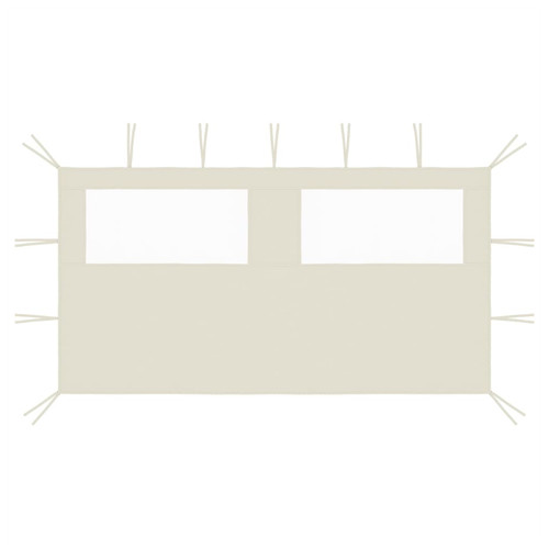 Gazebo sidewall 4x2m cream - gazebo,