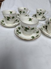 Six Colclough Ivy Leaf Cups