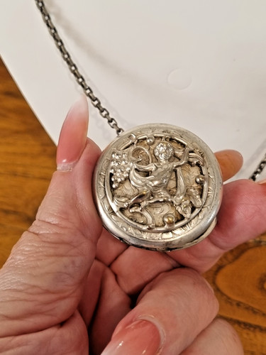 Antique white metal - metal, high