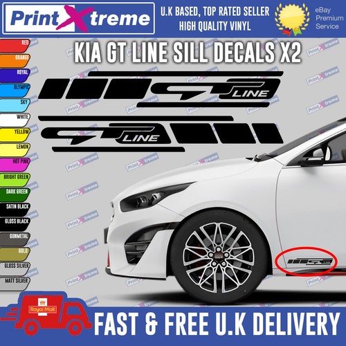 Kia line decals - line, stickers
