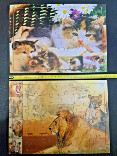 Piece wooden puzzles - 36,