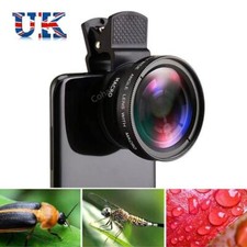 Wide-Angle + Macro HD Lens Mobile Phone Lens 37mm Lens Clip For iPhone Android